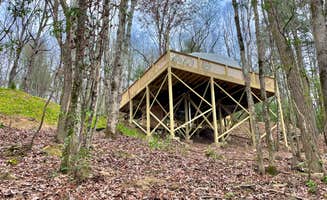 Carson G.'s photo of glamping accommodations at Pala Chino Yurt near Croatan National Forest