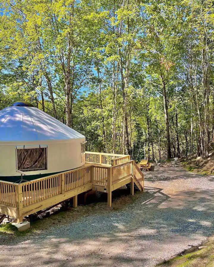 The Dyrt's photo of glamping accommodations at Pala Chino Yurt near Hiawassee, GA