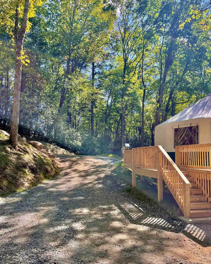 The Dyrt's photo of glamping accommodations at Pala Chino Yurt near Dillard, GA