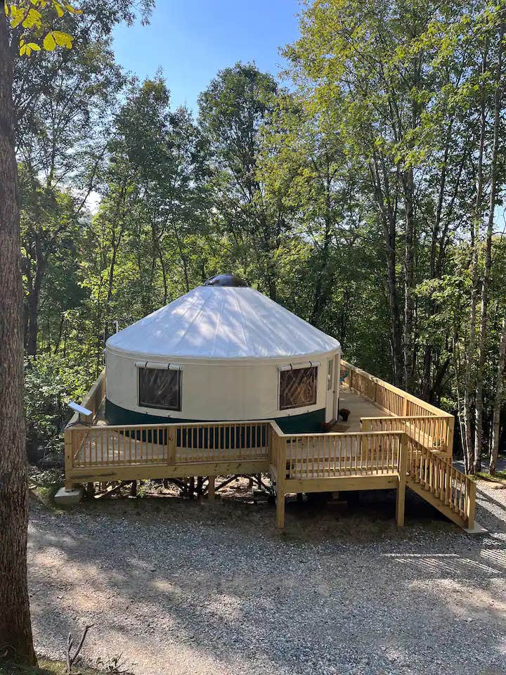 The Dyrt's photo of glamping accommodations at Pala Chino Yurt near Tiger, GA
