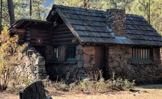 Mary C.'s photo of a cabin at Bowl and Pitcher Campground — Riverside State Park near Spirit Lake, ID