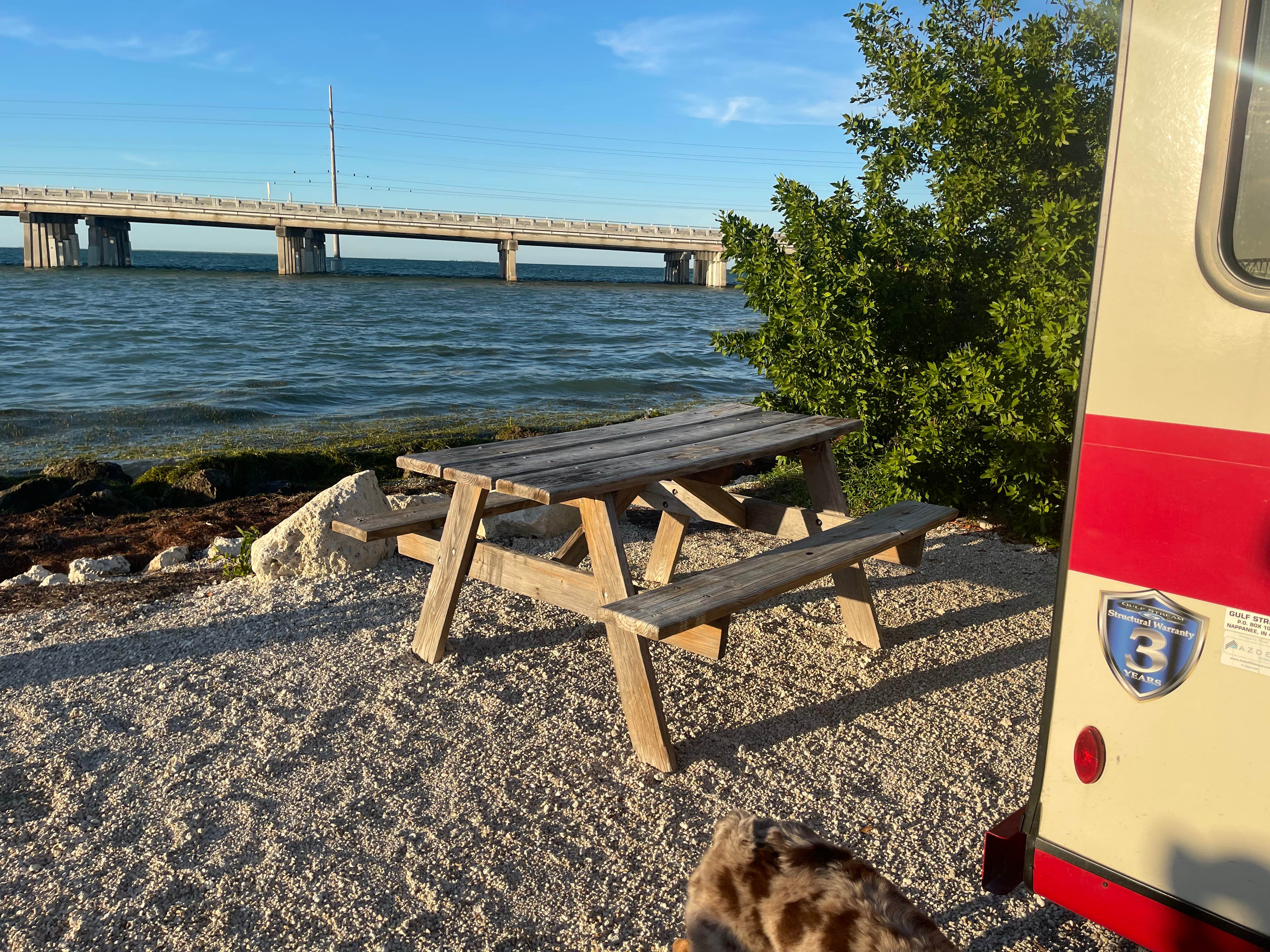 Karen S.'s photo of camping with pets at Buttonwood Campground — Bahia Honda State Park near Key West, FL
