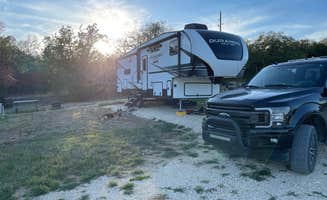 Kara I.'s photo of camping with pets at Tiny Town at Historic Hico Ranch and Rockin' K RV Park & Horse Motel near Bluff Dale, TX