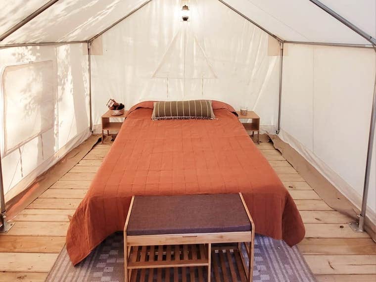 Mirna S.'s photo of glamping accommodations at Stones River Getaway near Hendersonville, TN