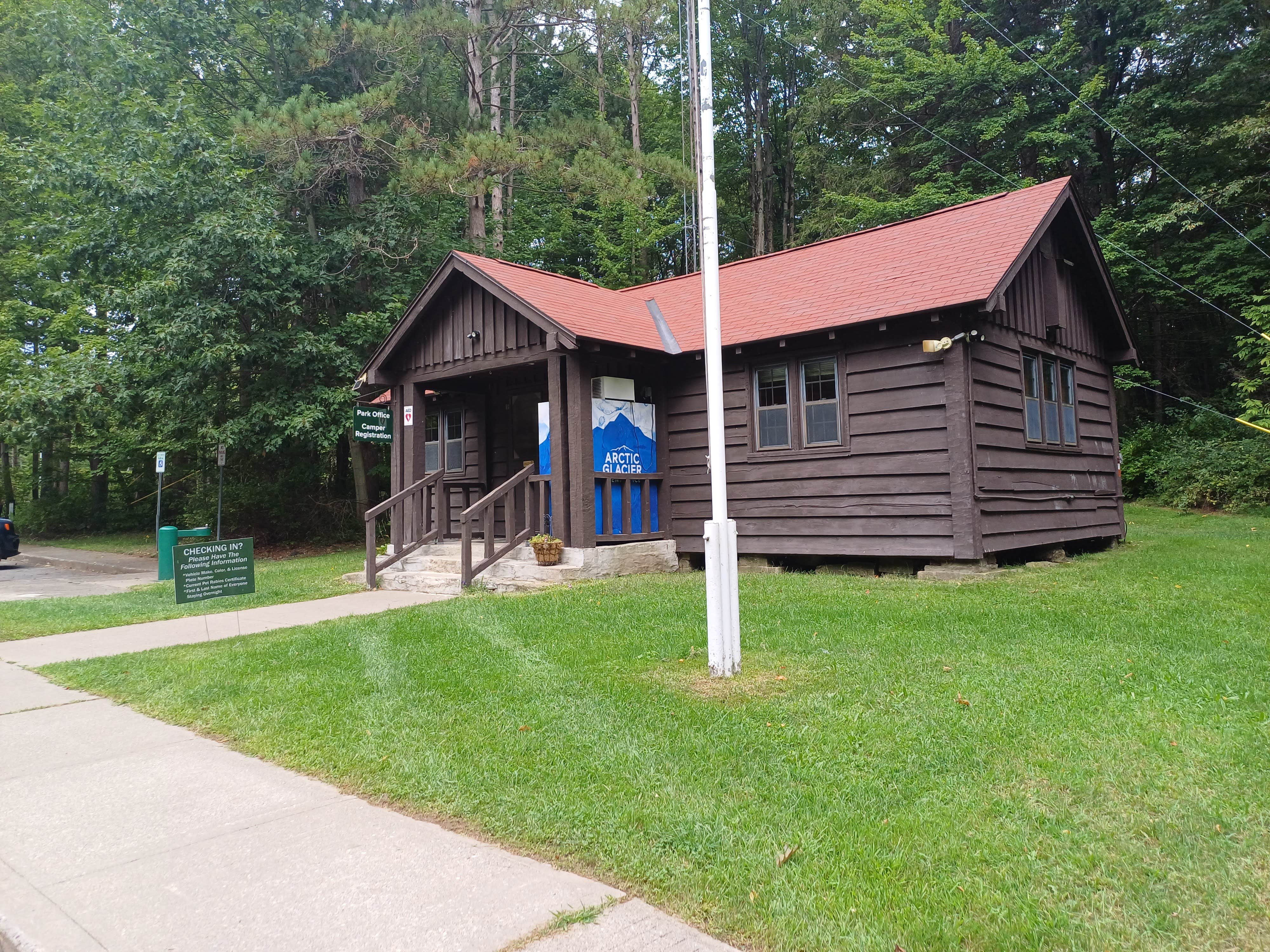Laura M.'s photo of a cabin at Selkirk Shores State Park Campground near Orwell, NY