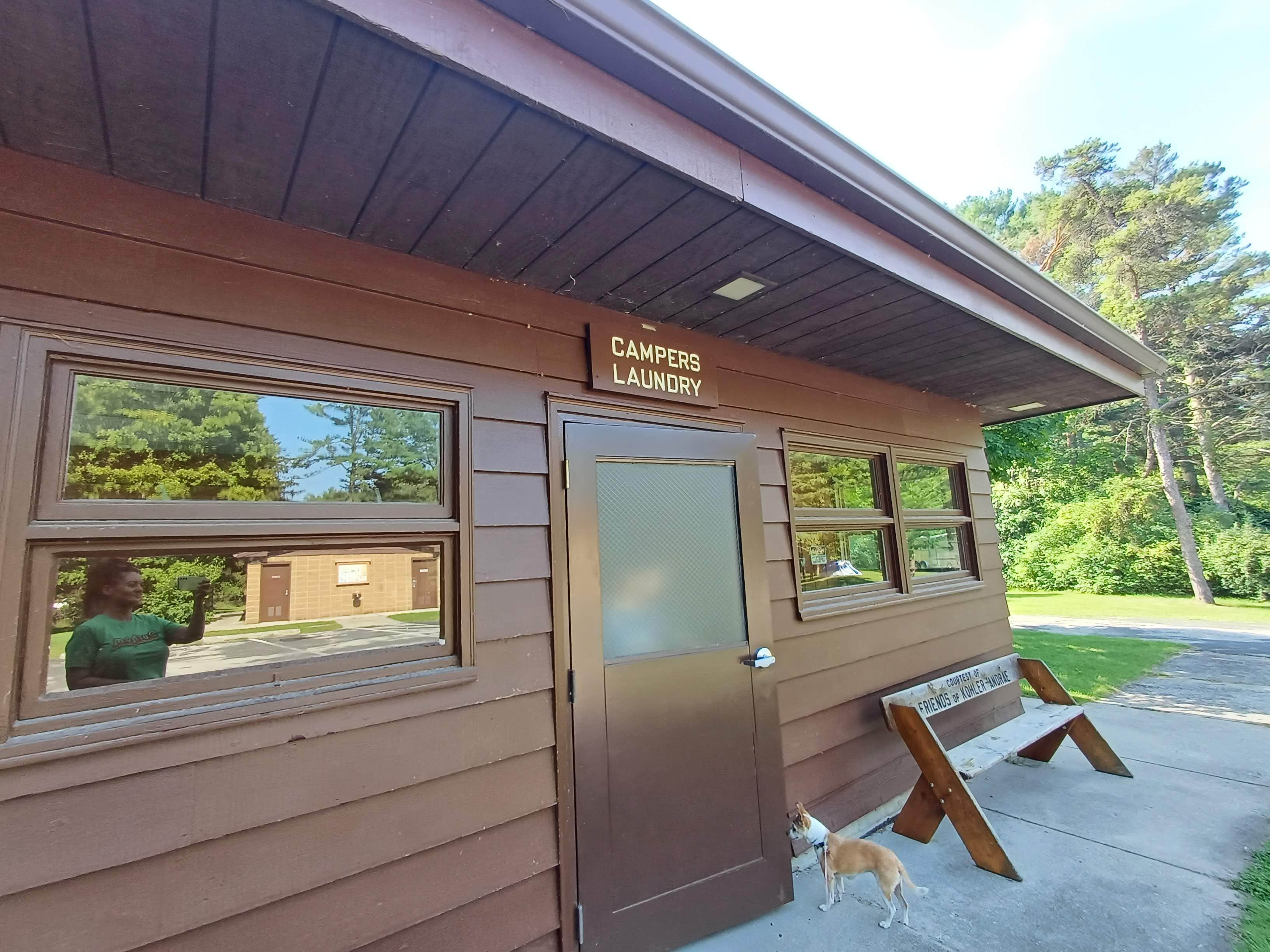 Laura M.'s photo of camping with pets at Kohler-Andrae State Park near Elkhart Lake, WI