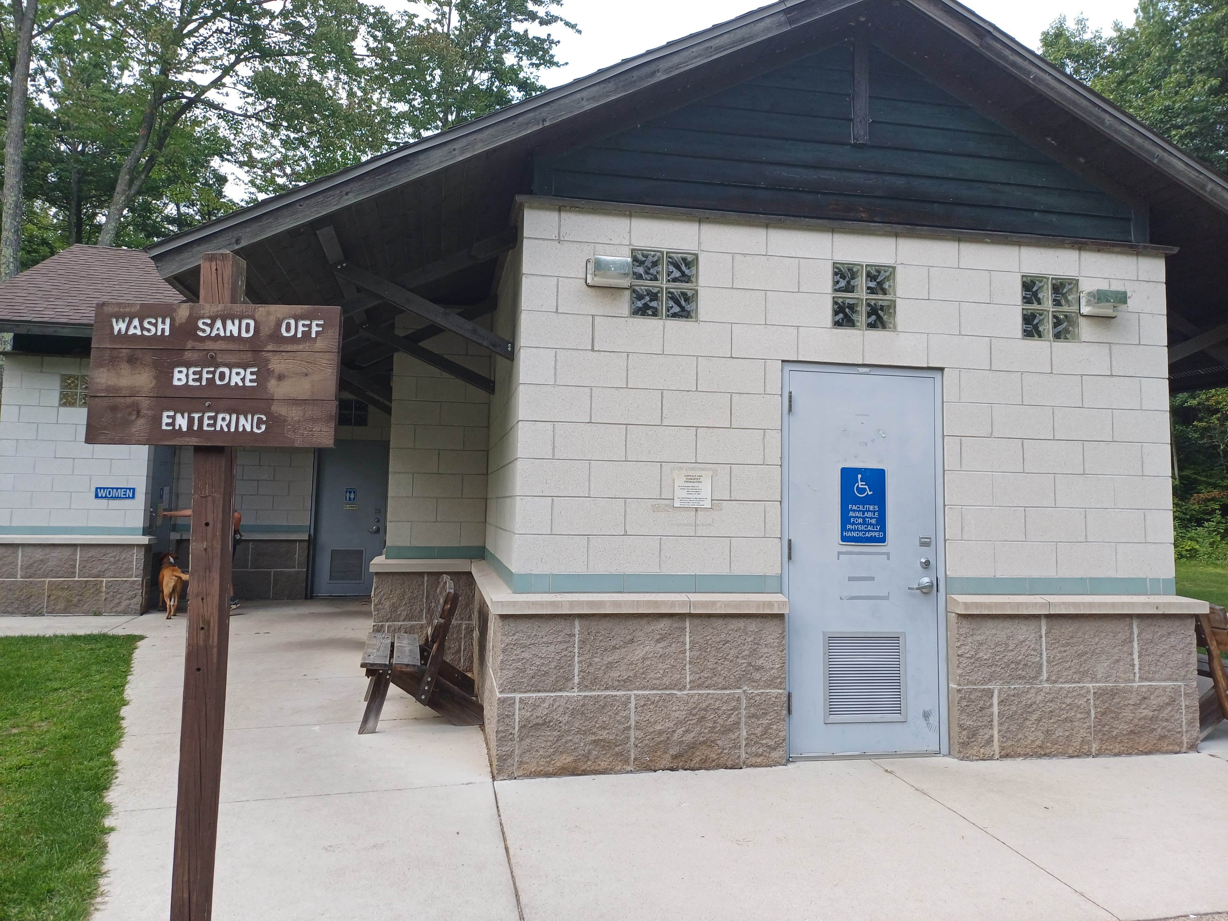 Laura M.'s photo of camping with pets at Point Beach State Forest near Kewaunee, WI