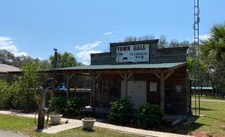 Stuart K.'s photo of camping with a horse at Trails End Outdoors RV Park & Cabins near Fort Mccoy, FL