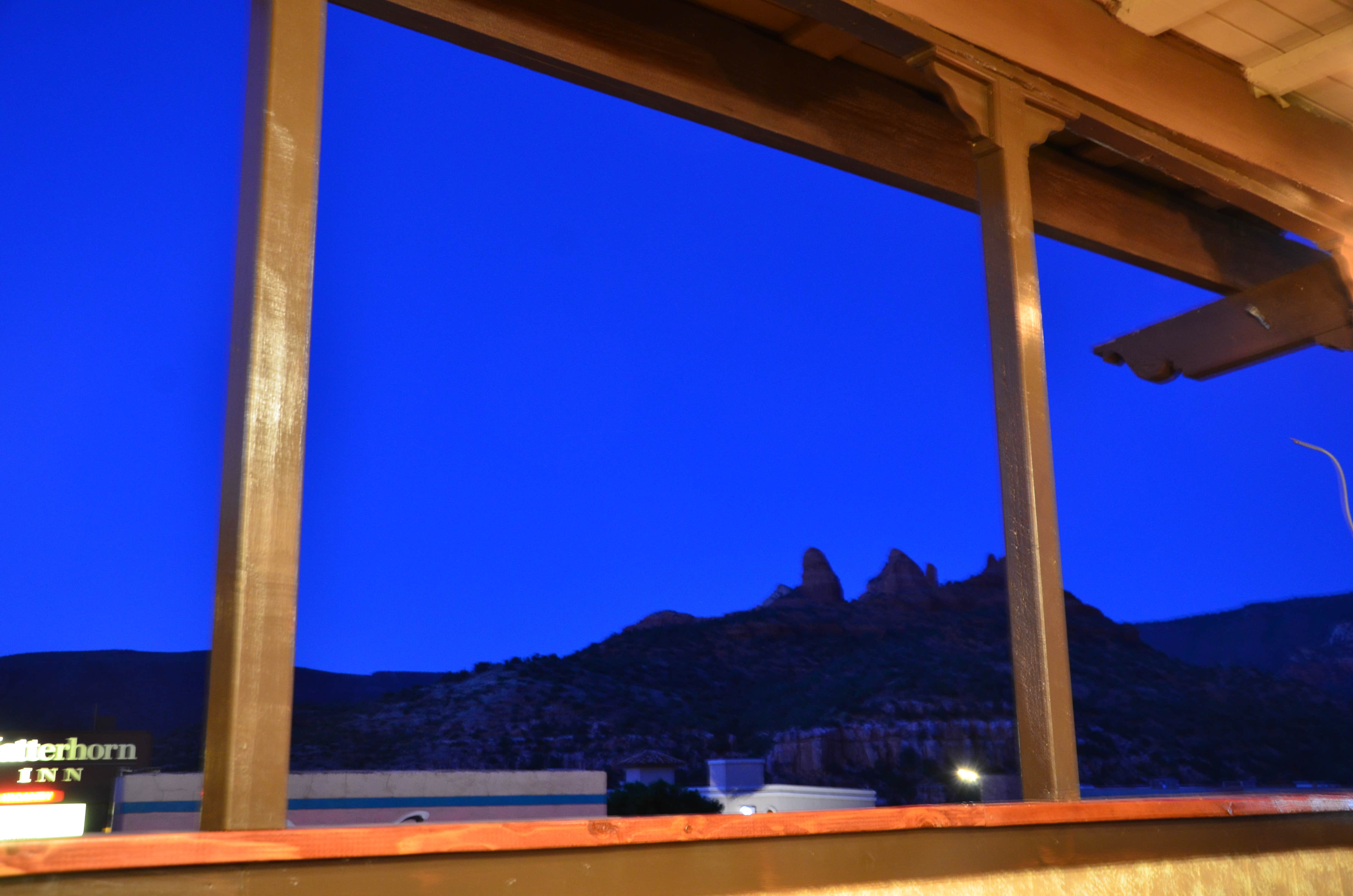 View from Mexican restaurant on the strip