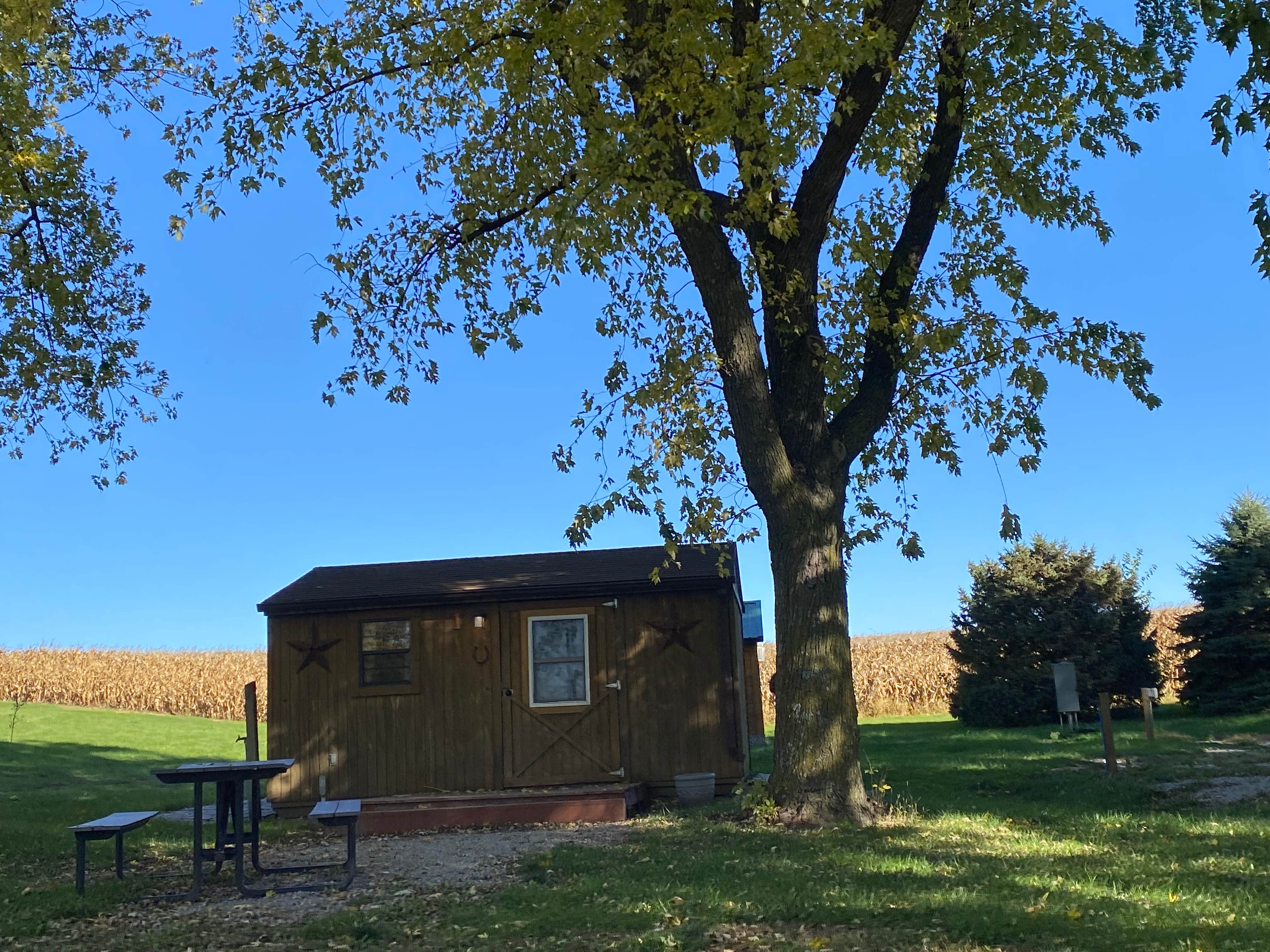 Stuart K.'s photo of a cabin at Beyonder Getaway at Sleepy Hollow near Amana, IA