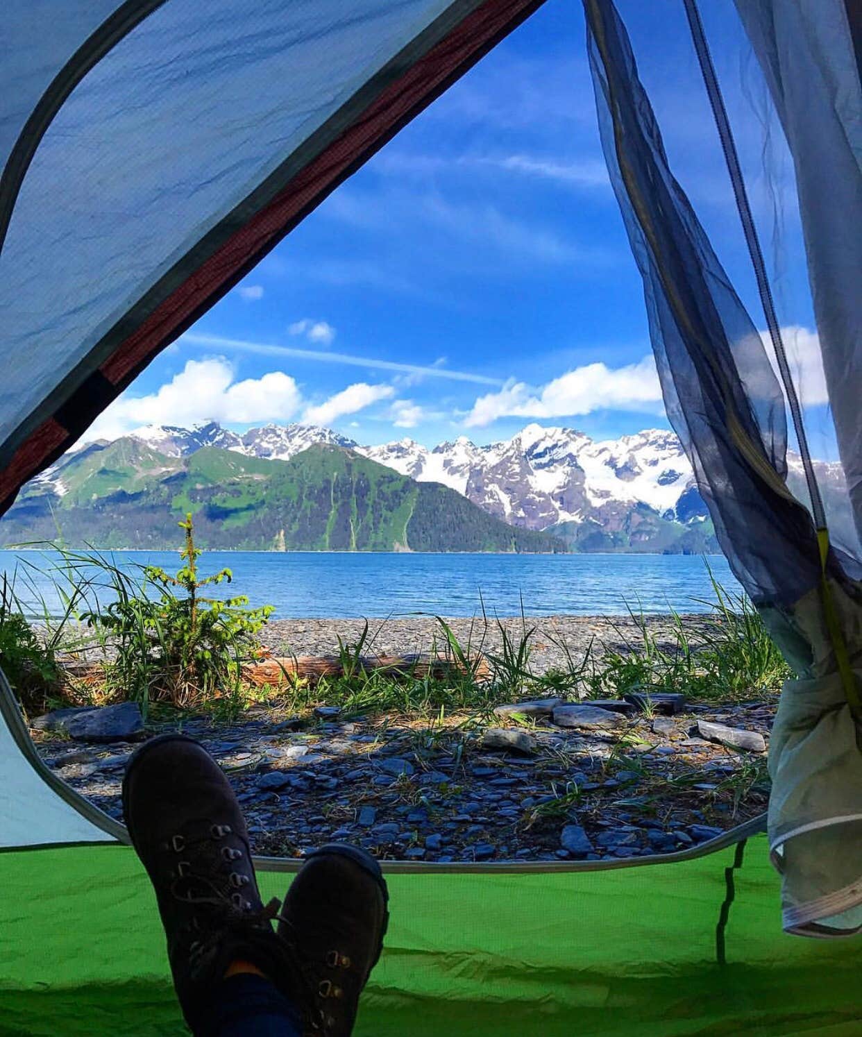 Brandy T.'s photo at North Beach at Caines Head State Rec Area near Seward, AK