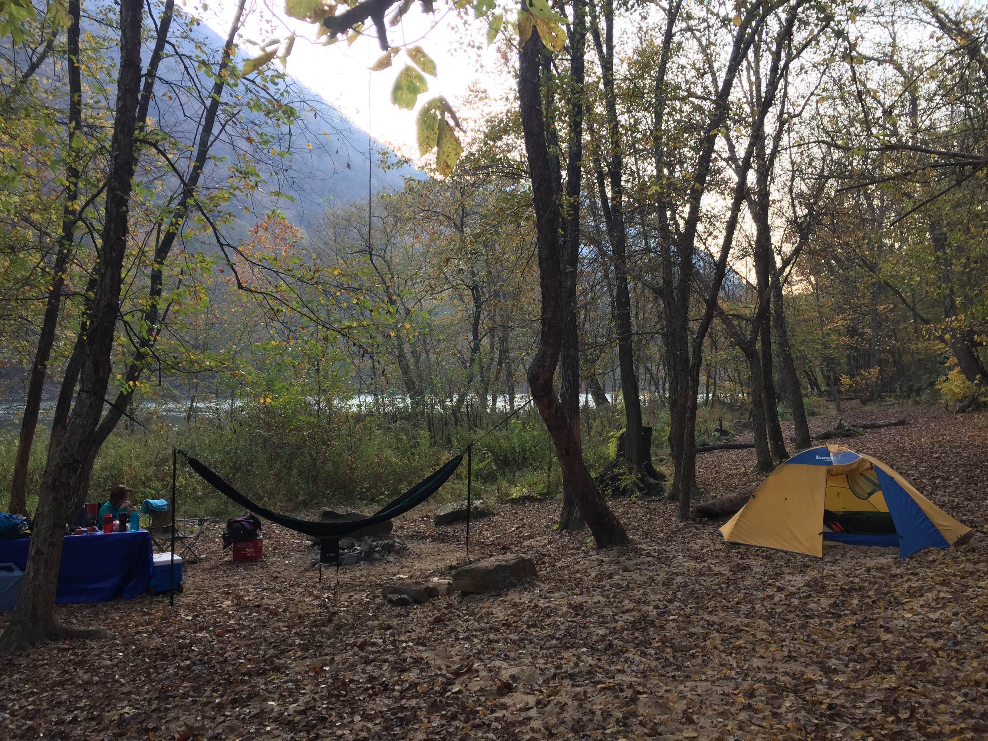 Jeremy H.'s photo of tent camping at Stone Cliff Campground — New River Gorge National Park and Preserve near Caldwell, WV