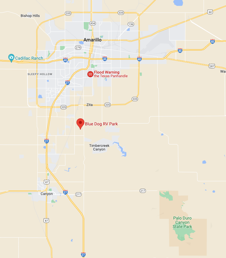 Camping near The Silos at Canyon RV Park: Blue Dog Rv Park, Canyon, Texas