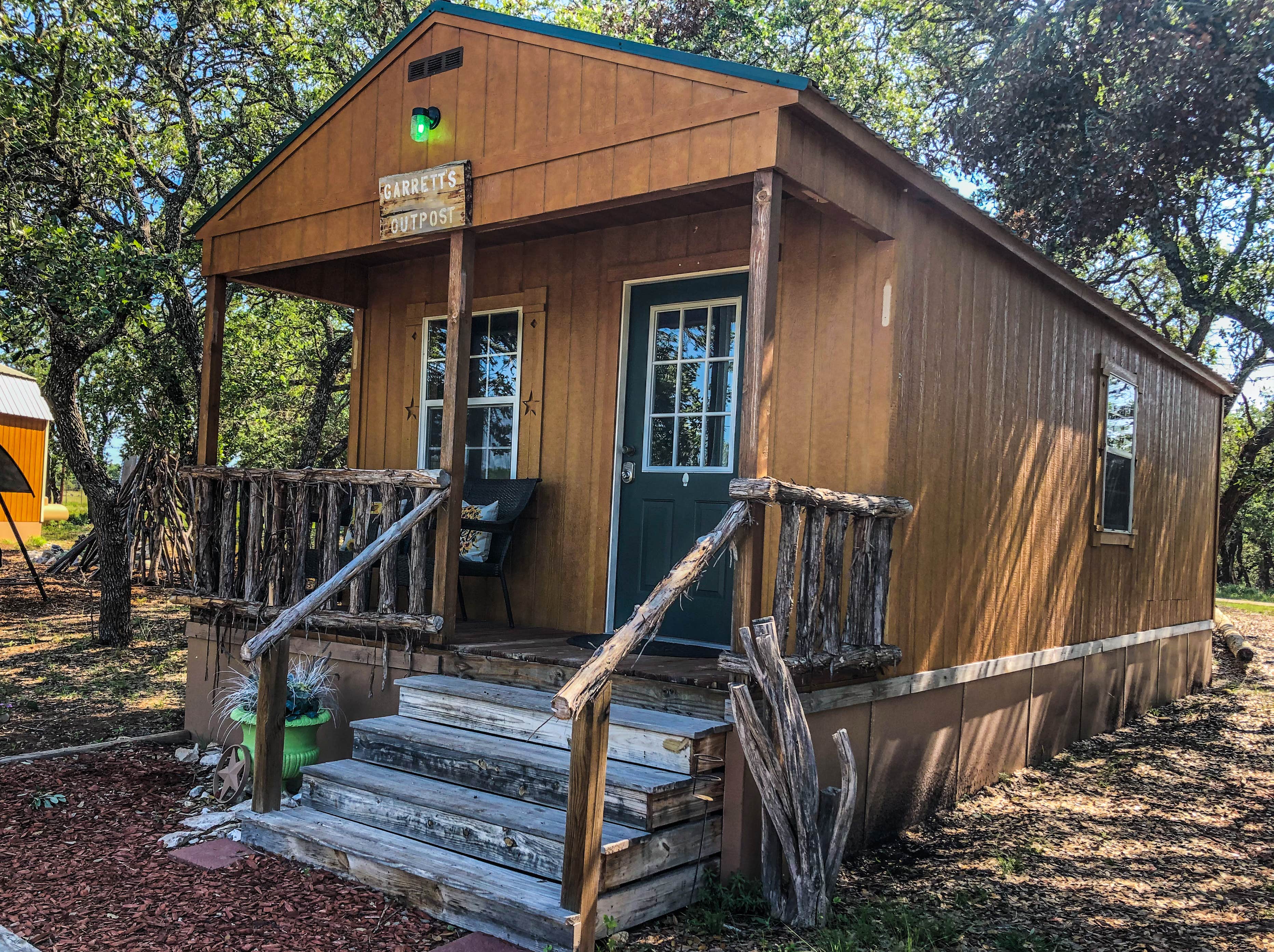 James's photo of glamping accommodations at Cowboys and Angels RV Park and Cabins near Fredericksburg, TX