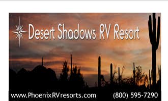 Camping near Pinnacle Farms South: Desert Shadows RV Resort, Phoenix, Arizona