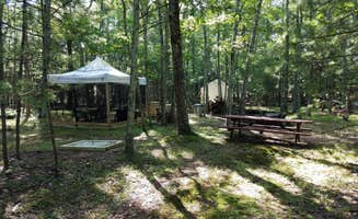 Jay B.'s photo of tent camping at Stonecutters Ledge near Spring Glen, NY