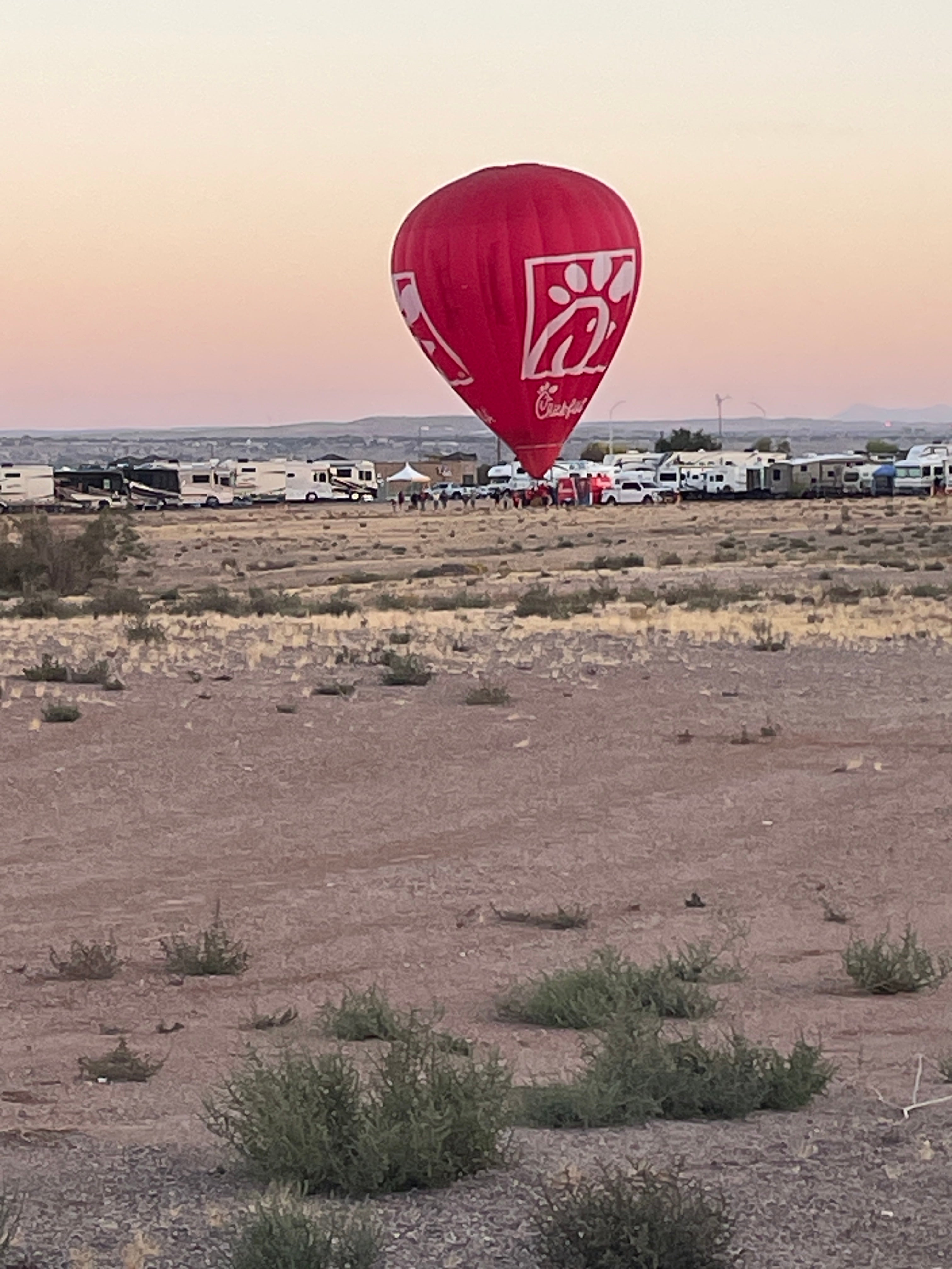 Camper submitted image from Abuquerque International Balloon Fiesta South Lot - 3