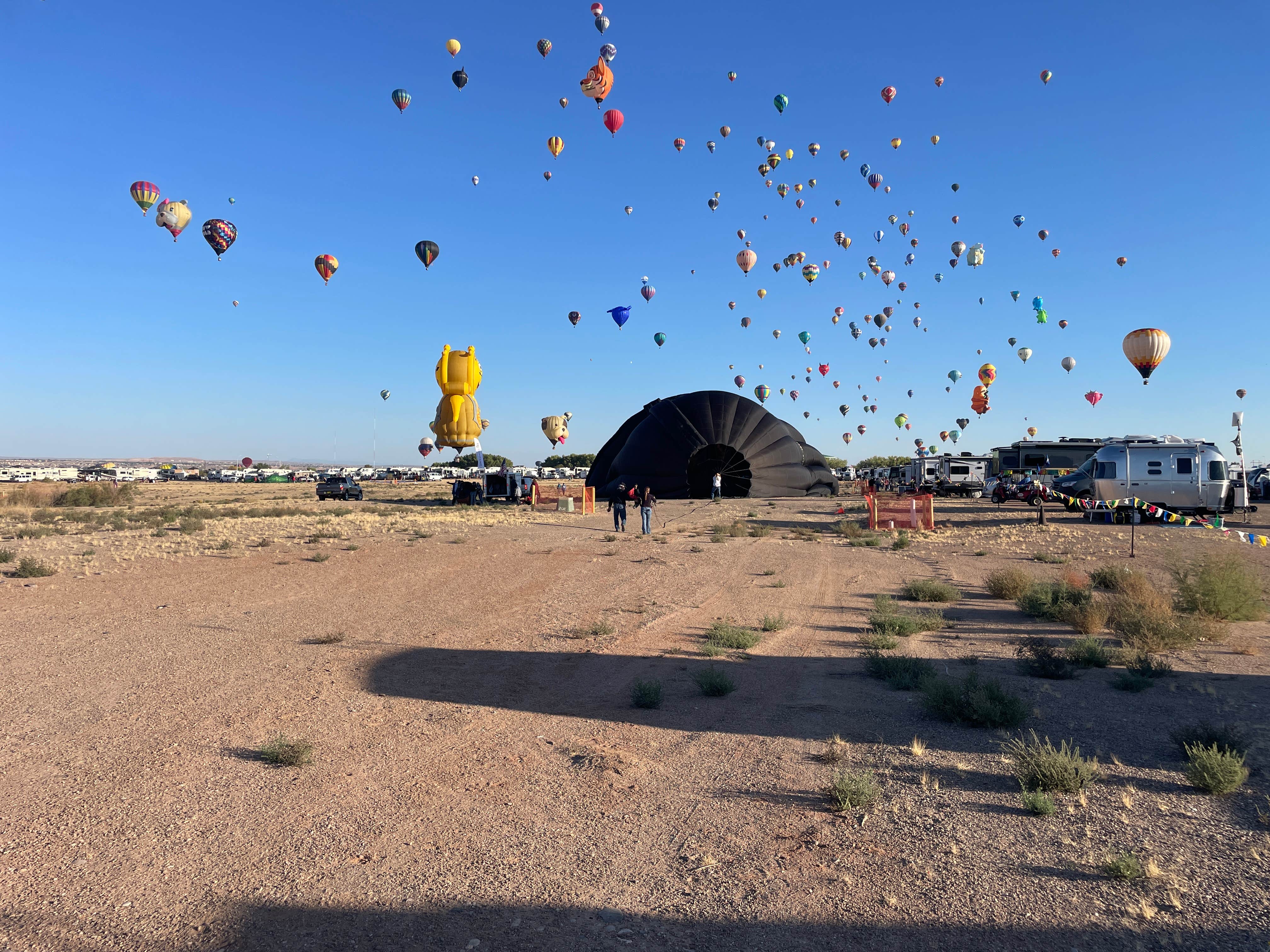 Camper submitted image from Abuquerque International Balloon Fiesta South Lot - 3