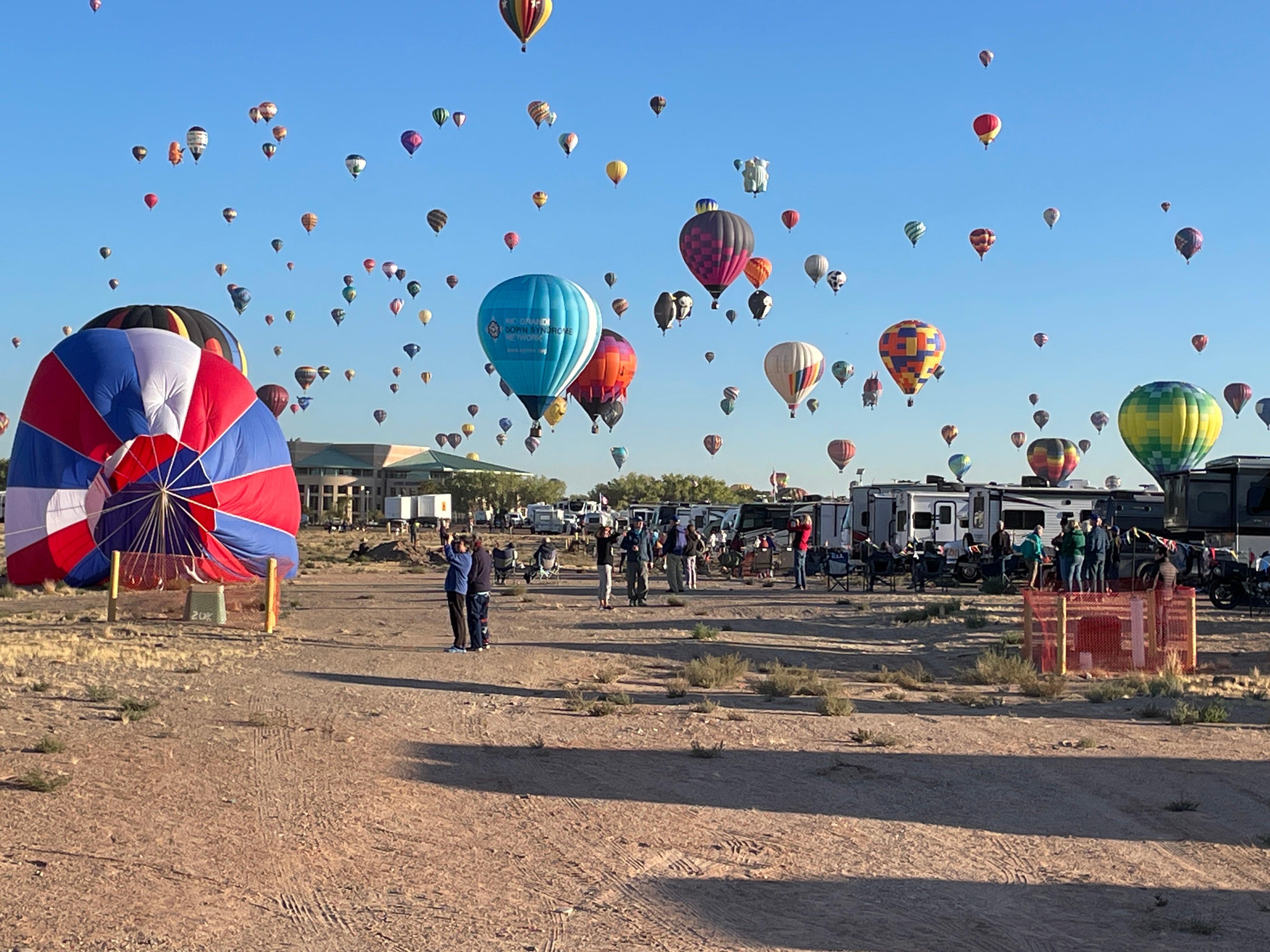Camper submitted image from Abuquerque International Balloon Fiesta South Lot - 5
