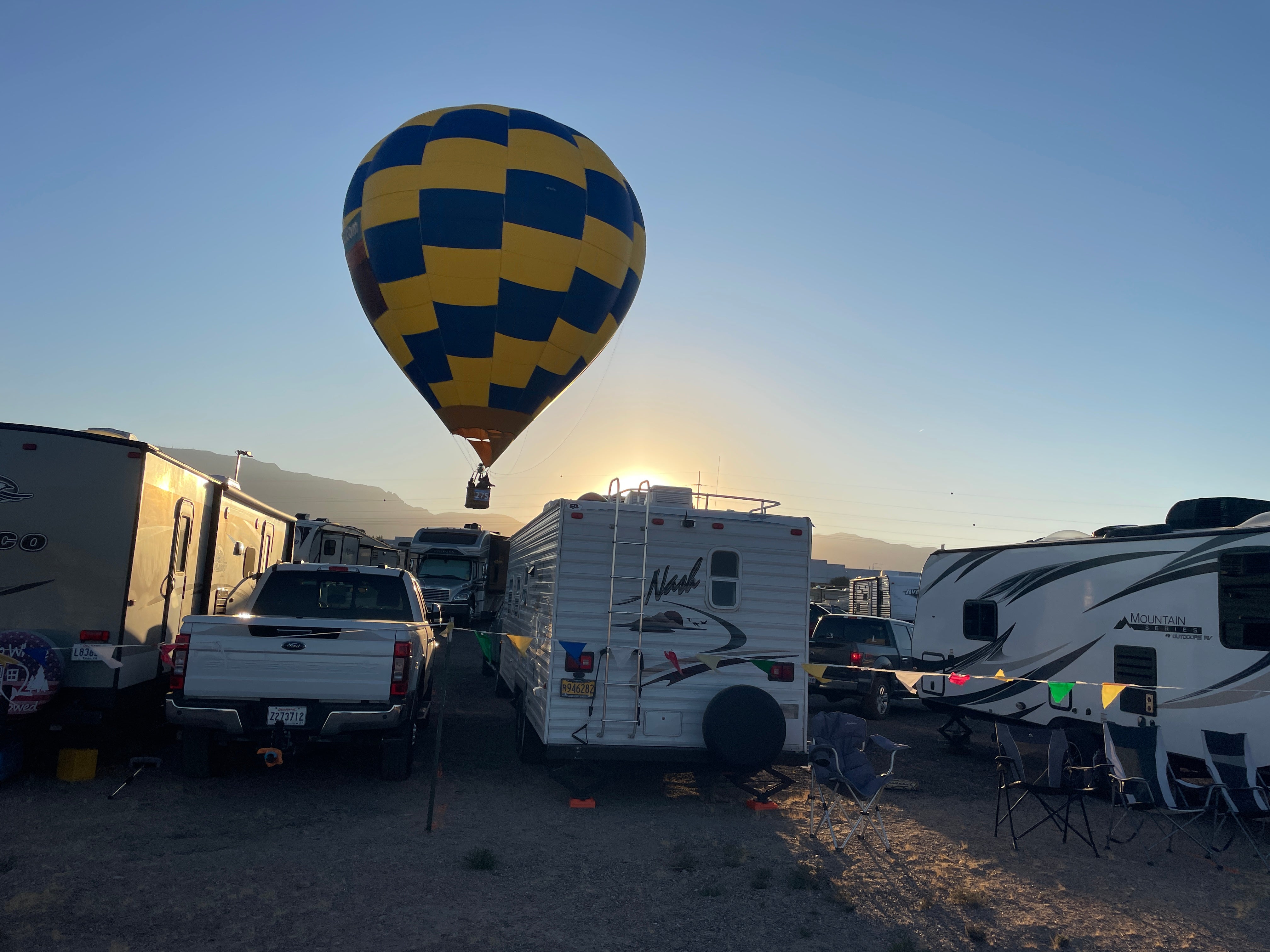Camper submitted image from Abuquerque International Balloon Fiesta South Lot - 4