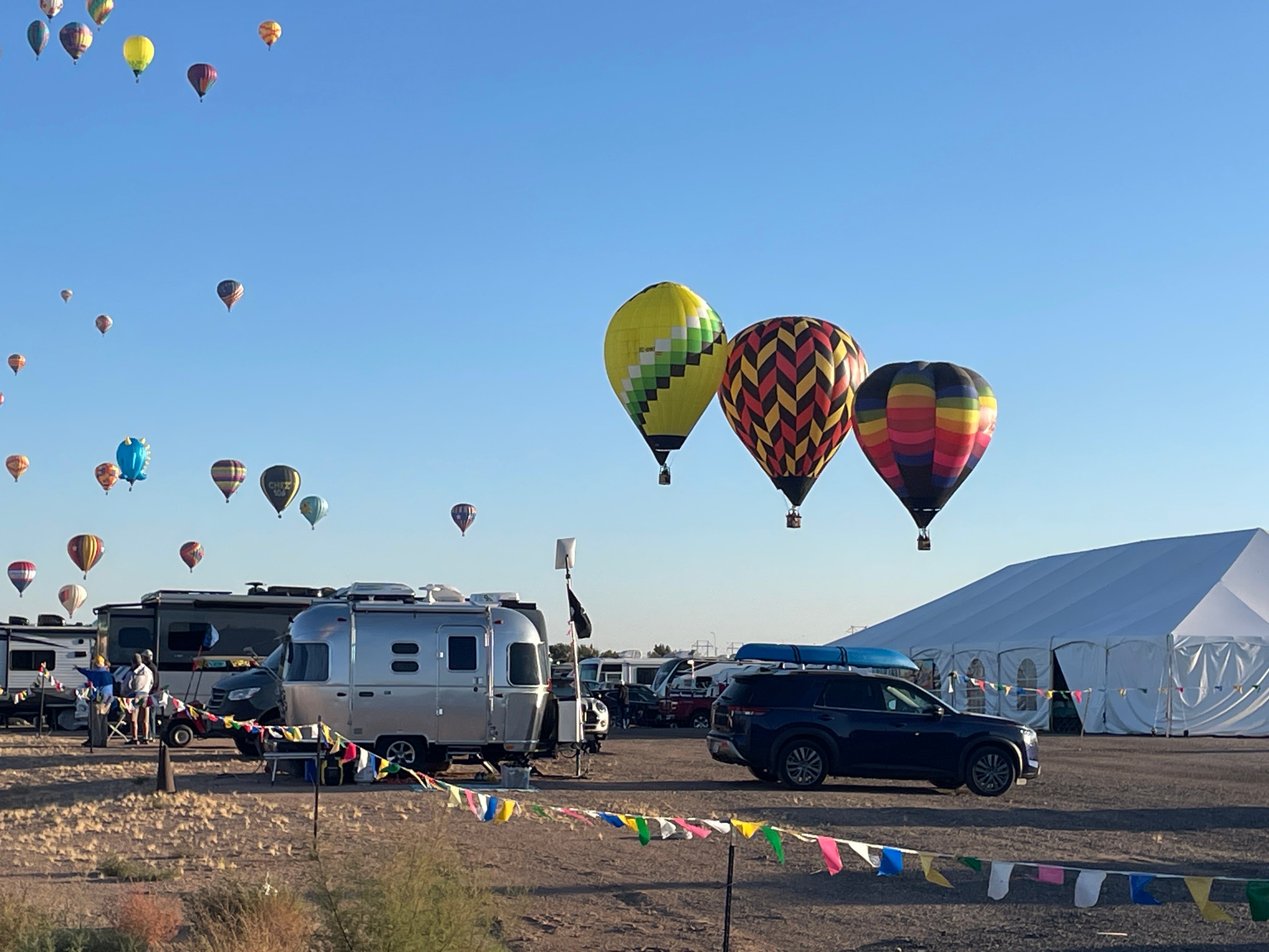 Camper submitted image from Abuquerque International Balloon Fiesta South Lot - 2