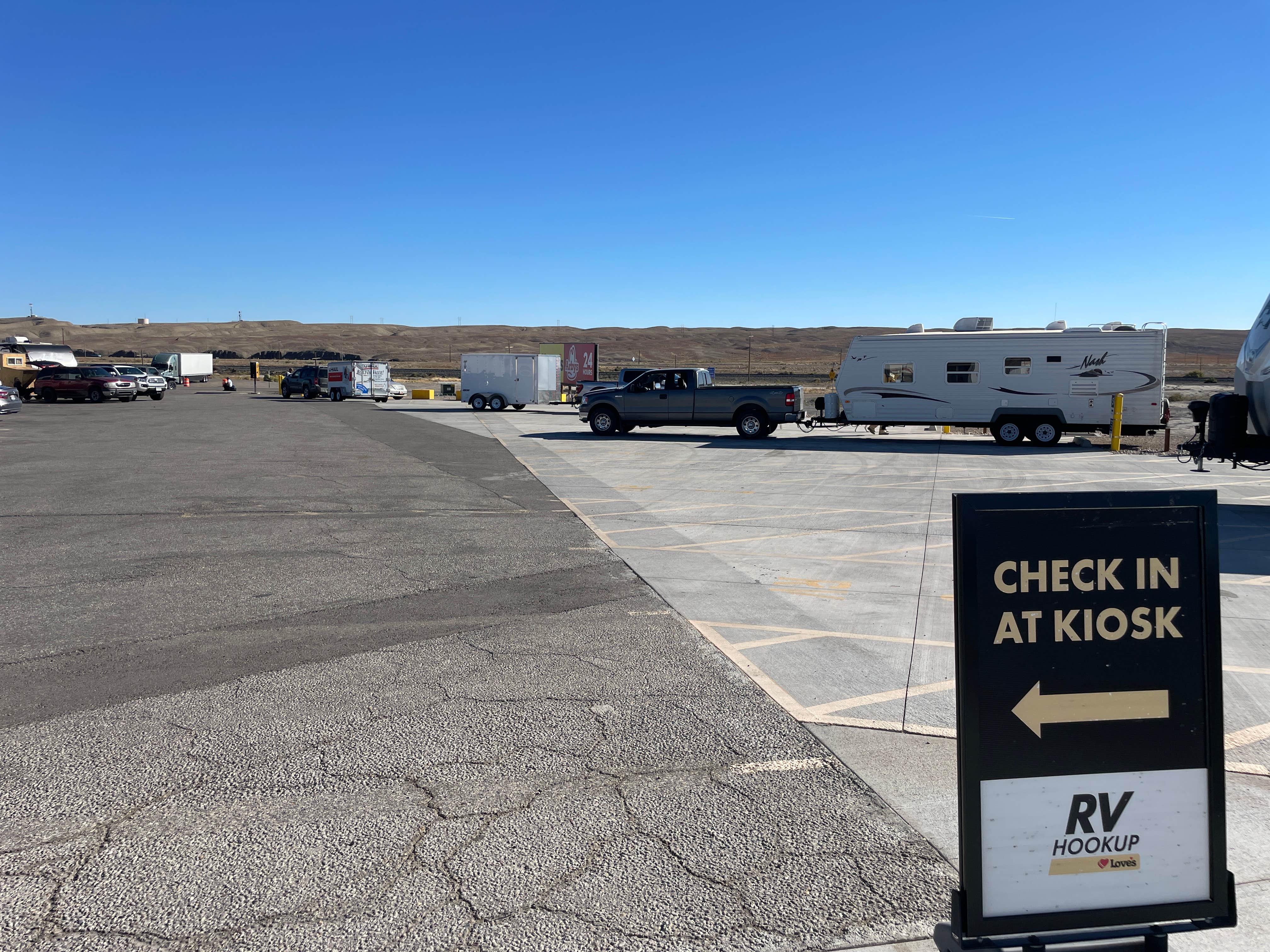 Kelly H.'s photo of rv camping at Love's RV Hookup-Green River UT 792 near Thompson, UT