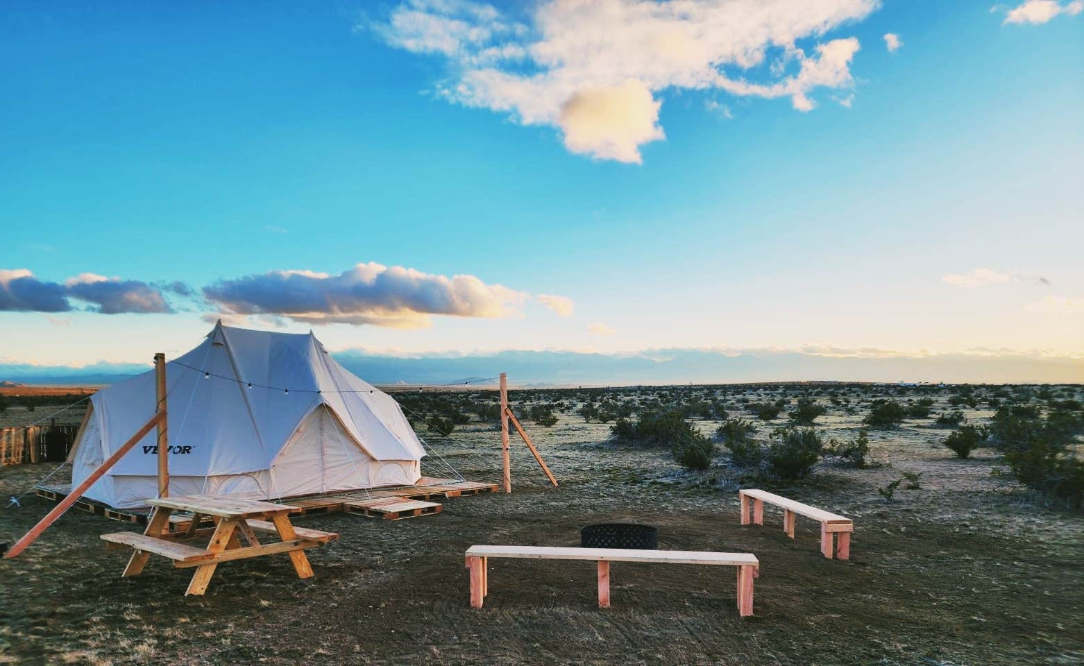 Camper-submitted photo at Sojourn Stays: Desert Yurt Retreat near Red Mountain, CA