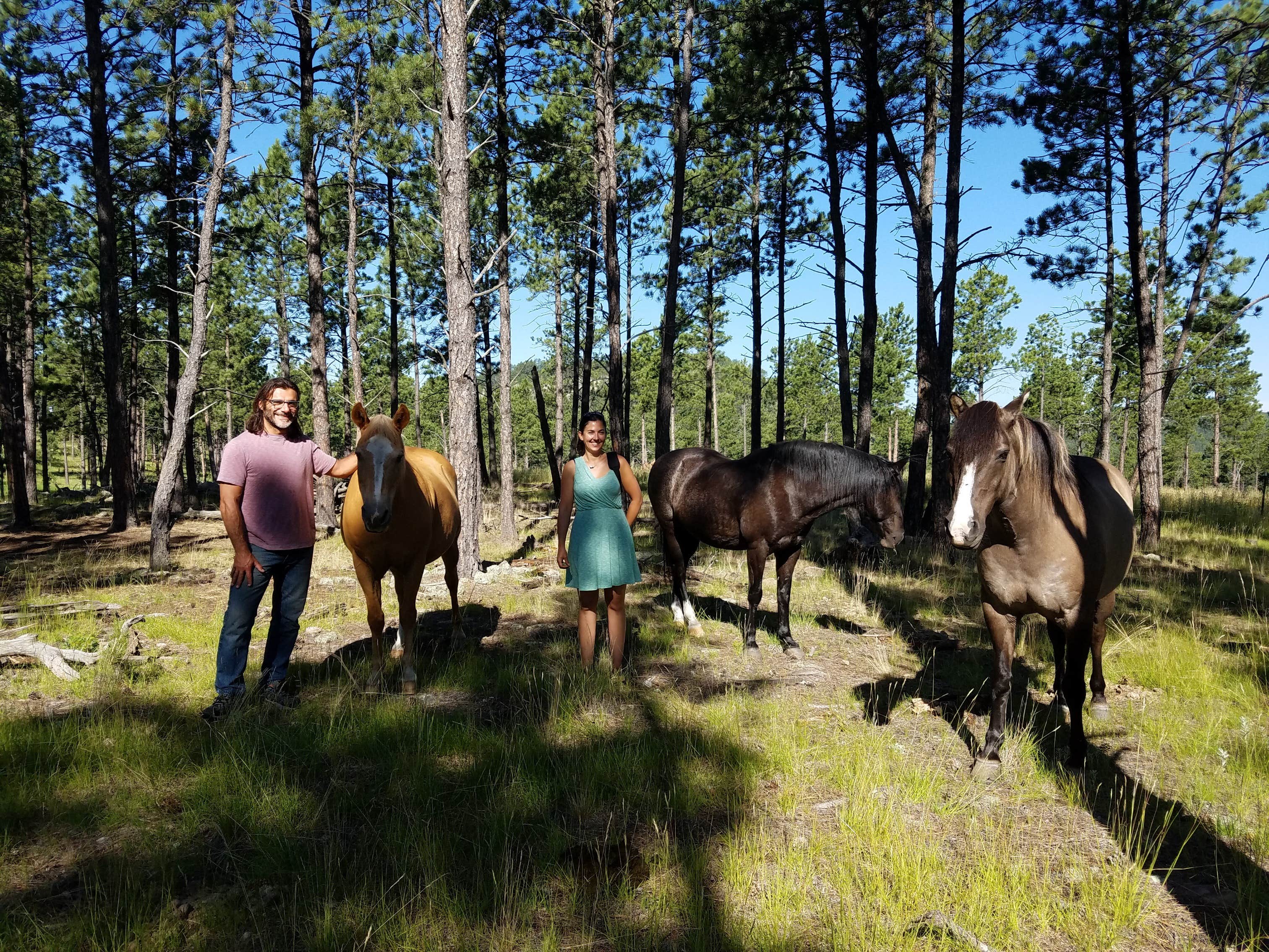 Isa K.'s photo of camping with a horse at Plenty Star Ranch - CLOSED near Lead, SD