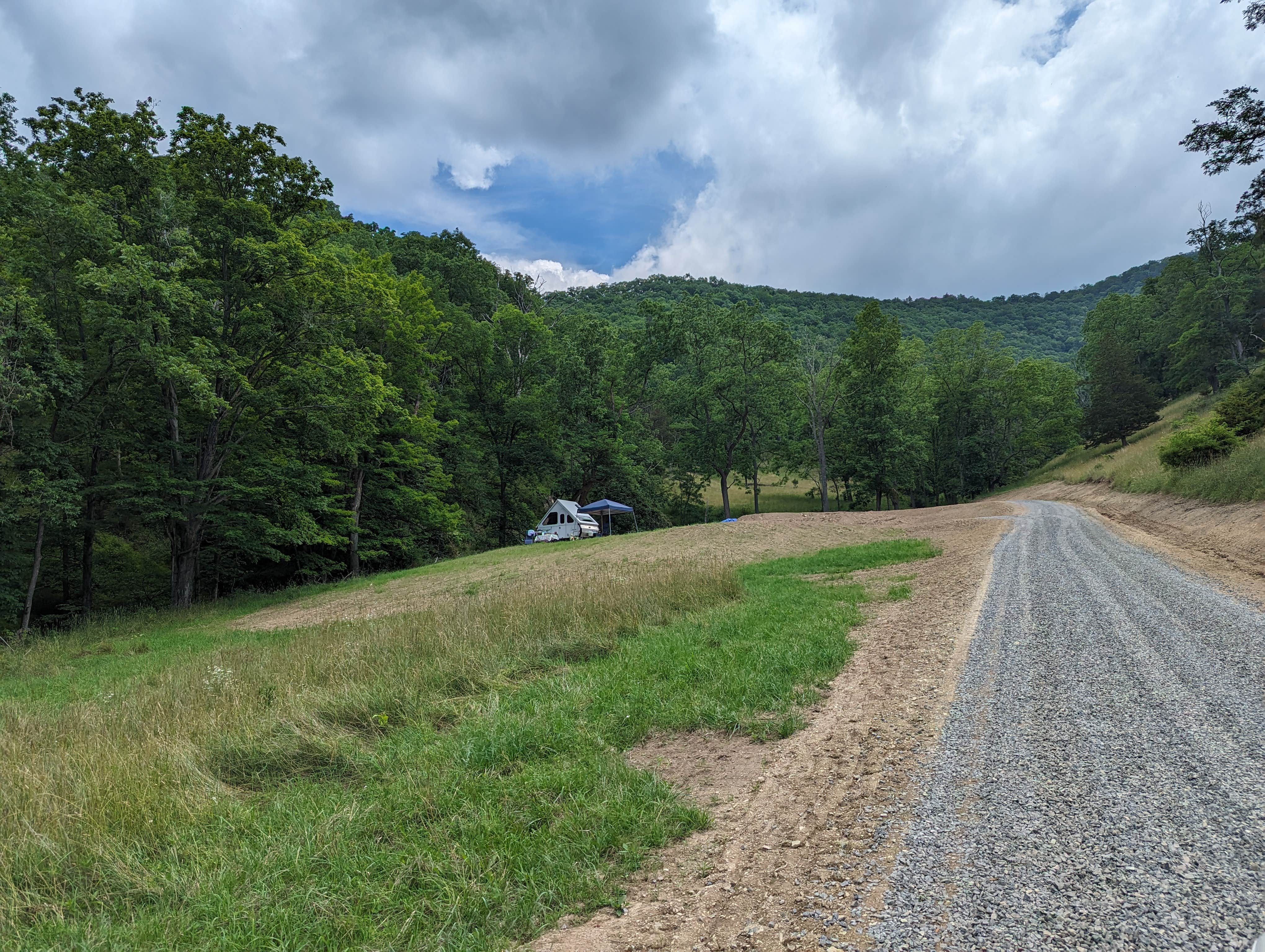 Vedant D.'s photo of tent camping at Fourth Moon Camp near Mount Solon, VA