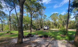 Camping near Gronto Springs County Park: The Hatch Bend Hideaway an Exclusive RV / Travel Trailer Place, Branford, Florida