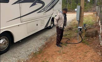 James P.'s photo of camping with pets at Matthews Creek Farm near Creedmoor, NC