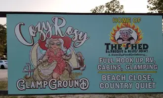 Camping near Davis Bayou Campground — Gulf Islands National Seashore: The Cozy Rosy RV Resort, Gautier, Mississippi