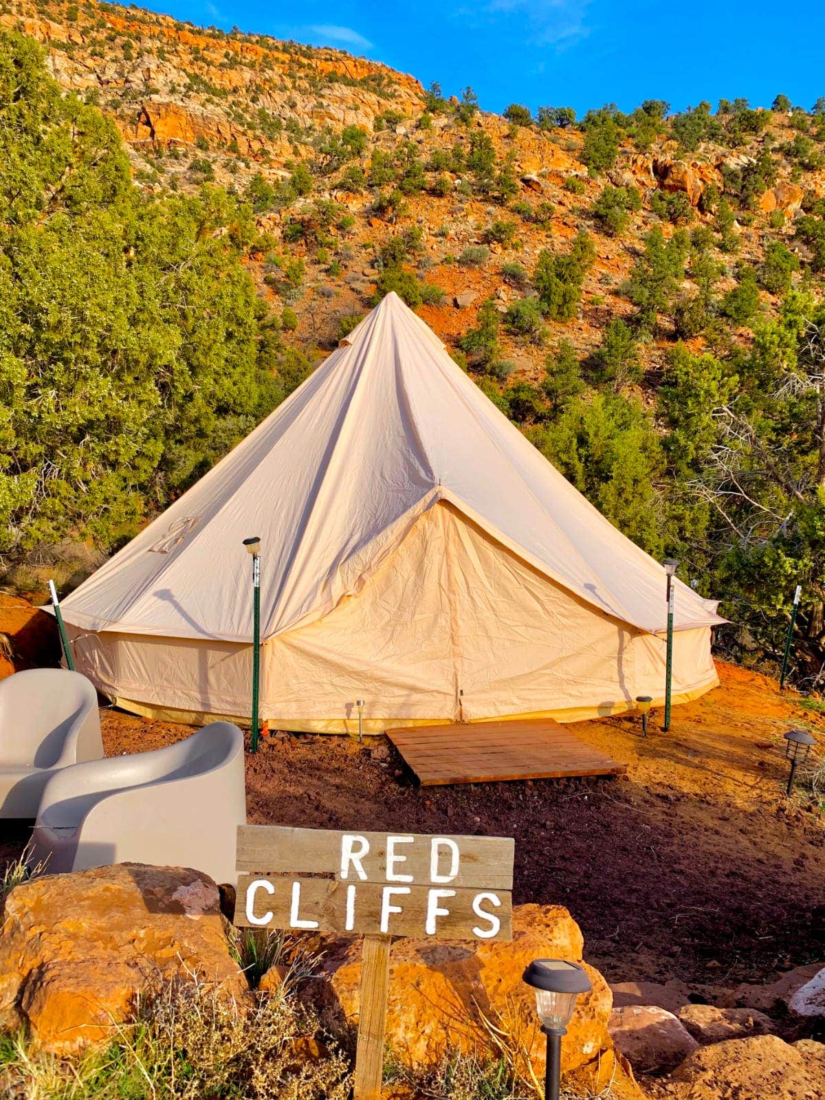 Charles D.'s photo of tent camping at Zion View Camping near Veyo, UT