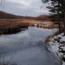 The icy river!
