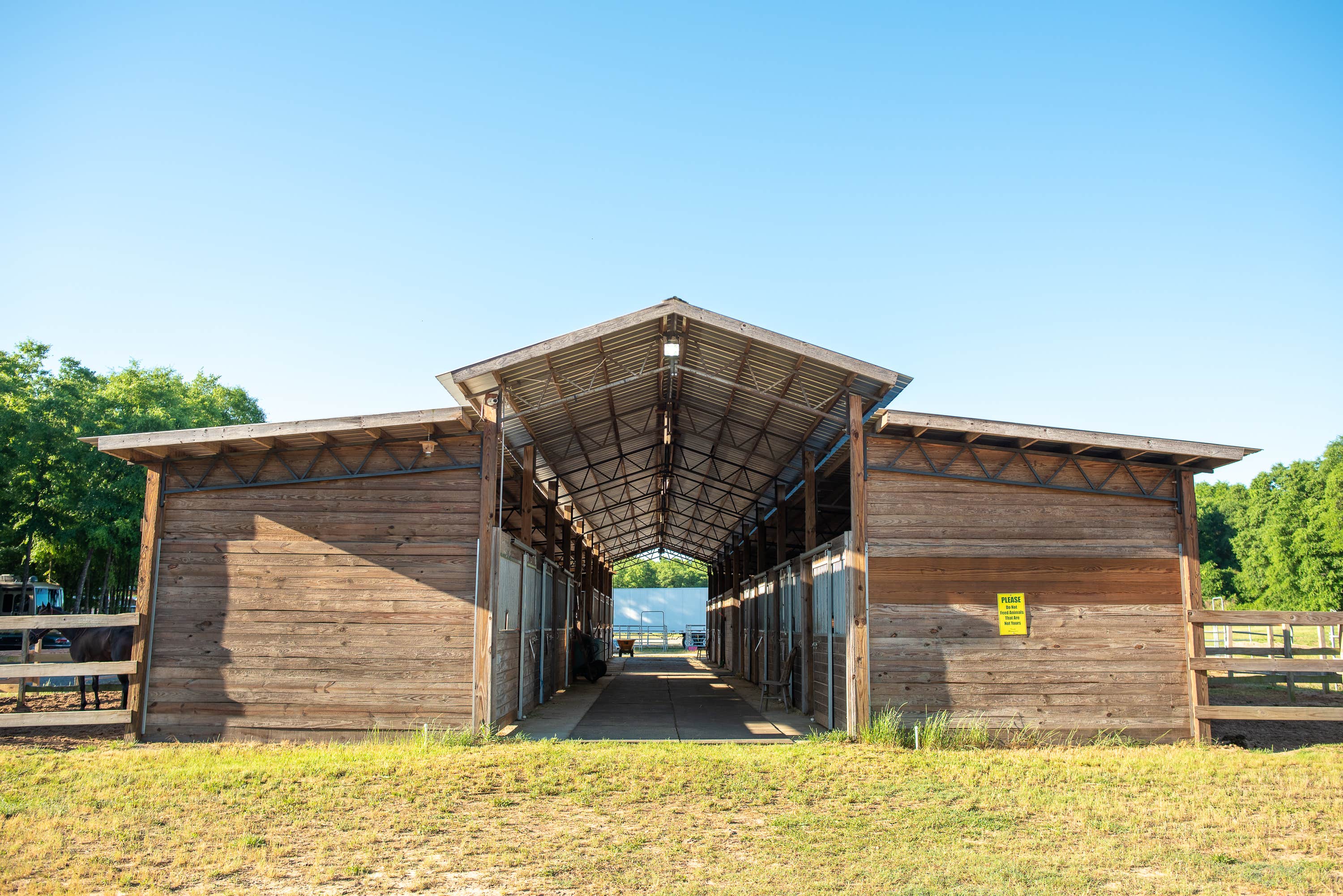 John M.'s photo of camping with a horse at Fair Harbor RV Park near Warner Robins, GA