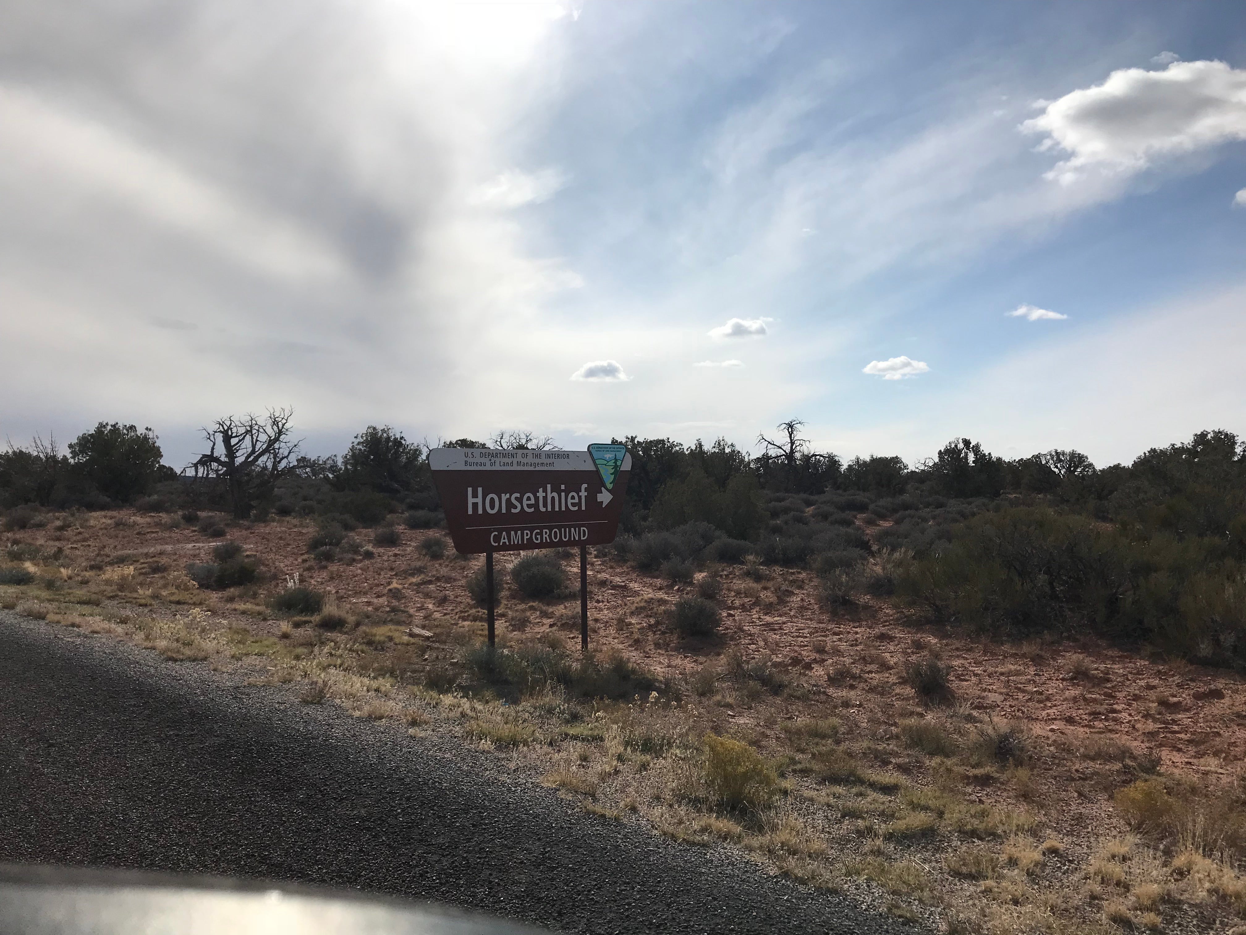 The entrance sign to the campground.  This is outside on the paved road then you turn off just after to a dirt road.  The campground will then be on your left about a quarter mile down.  They are building new sites on the right hand side which will expand the capacity of the area.