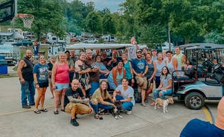 Ashley S.'s photo of camping with pets at Woods Tall Timber Resort near Millersburg, OH