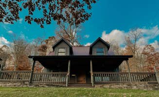 Ashley S.'s photo of glamping accommodations at Woods Tall Timber Resort near Sherrodsville, OH