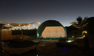 Camping near Antelope Valley Fairgrounds: Desert Dome Getaway, Pearblossom, California