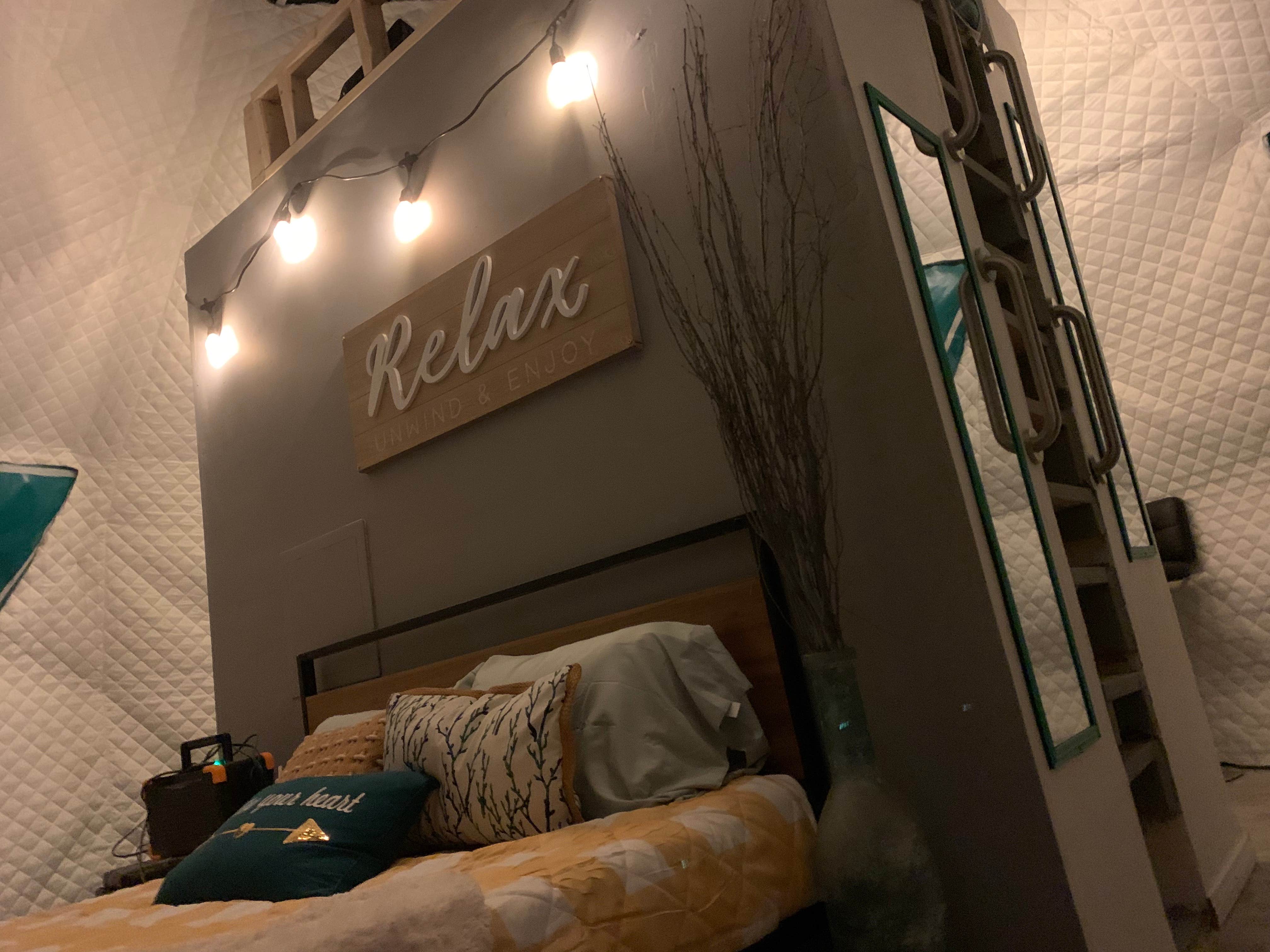 vanise S.'s photo of glamping accommodations at Desert Dome Getaway near Cedarpines Park, CA