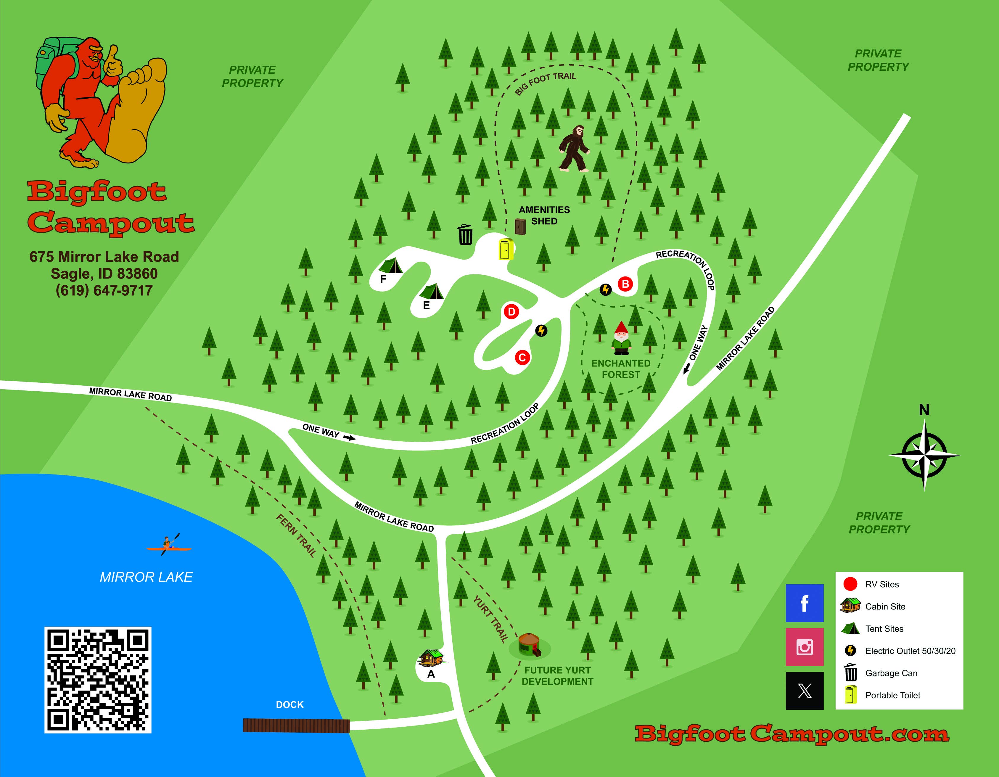 Camper-submitted photo at Mirror Lake: Bigfoot Campout near Sandpoint, ID