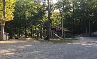 Aubre J.'s photo of a cabin at Covert Park Beach & Campground near Marcellus, MI