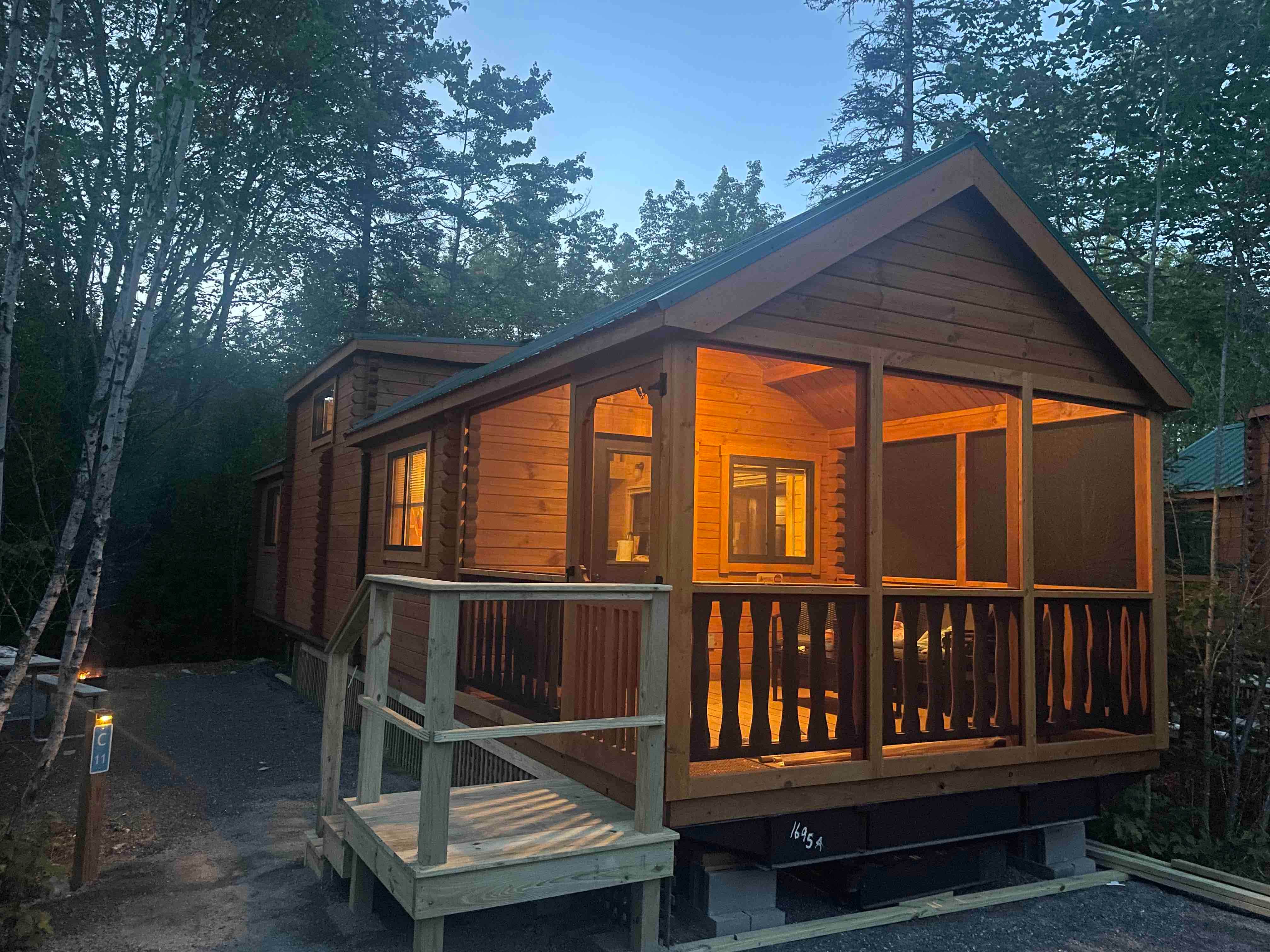 Andrew A.'s photo of a cabin at Wild Acadia Camping Resort near Bangor, ME