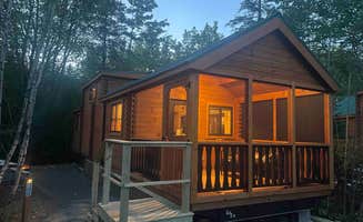 Andrew A.'s photo of a cabin at Wild Acadia Camping Resort near Alton, ME