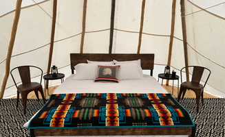 Jorden G.'s photo of glamping accommodations at Wind River Basin Campground in Wyoming