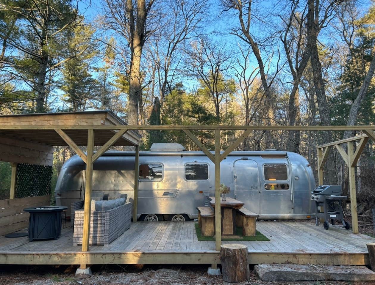 Camping near Charlestown Breachway State Park Campground: The Giddyup Getaway at The River Haven Sanctuary, Wyoming, Rhode Island
