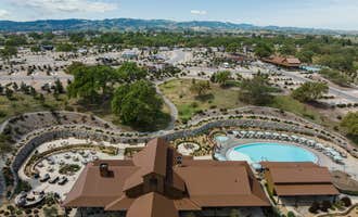 Camping near Vineyard Glamping (Coleman Outfitted Site): Sun Outdoors Paso Robles RV Resort, Paso Robles, California