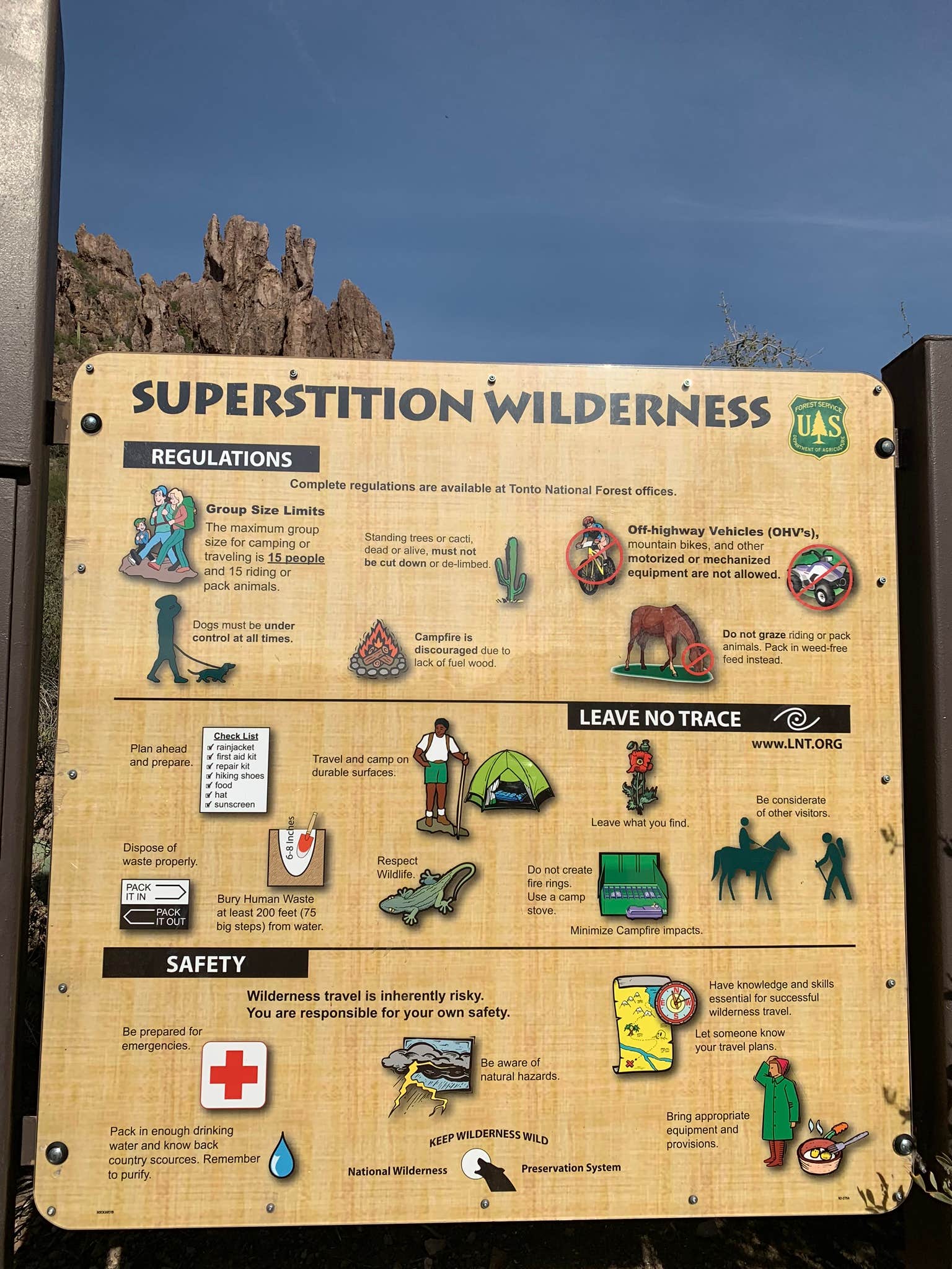 Camper submitted image from Peralta Canyon / Gold Canyon Dispersed Camping - PERMANENTLY CLOSED - 5