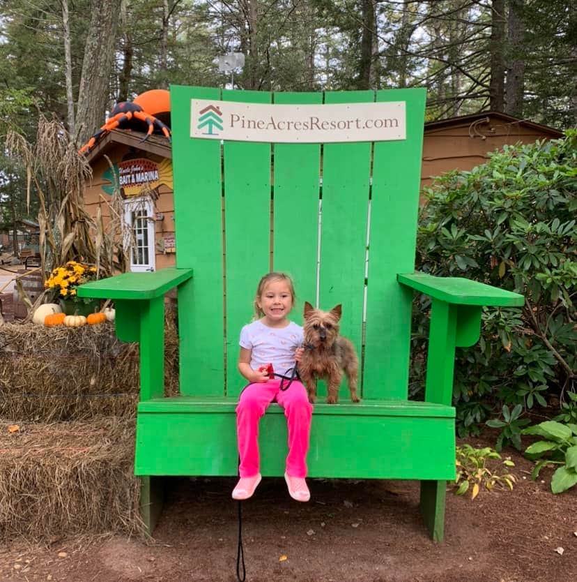 Corey's photo of camping with pets at Pine Acres Family Camping Resort near Boylston, MA