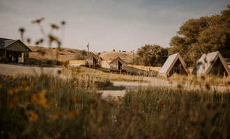 Camping near Livingston/Paradise Valley KOA Holiday: Tiny Town Campground, Emigrant, Montana